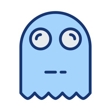 hayalet web simgesi, vektör çizim 