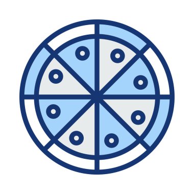 Pizza web simge vektör çizim 