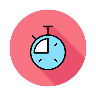 kronometre simgesi, vektör illüstrasyonu 