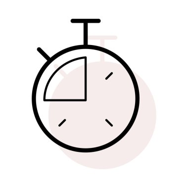 kronometre simgesi, vektör illüstrasyonu 