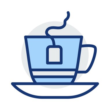 çay web simgesi, vektör illüstrasyonu 