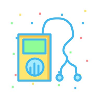 Player web simgesi, vektör çizim 