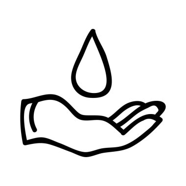 El ve açılan web simgesi, vektör çizim 