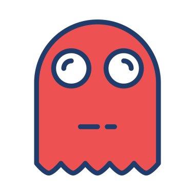 hayalet web simgesi, vektör çizim 