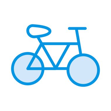 Bisiklet düz simgesi beyaz arka plan, vektör, illüstrasyon izole