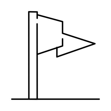 bayrak web simgesi, vektör illüstrasyonu 