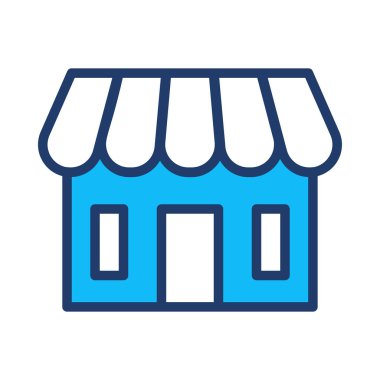 Dükkanı web simge vektör çizim 