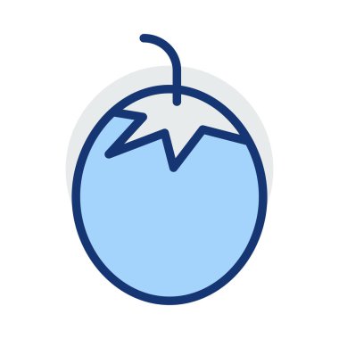 Patlıcan web simge vektör çizim  