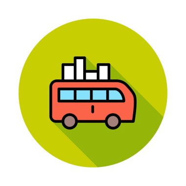 Beyaz arka plan üzerinde izole van