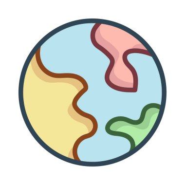 Dünya küre simge, simge, vektör çizim