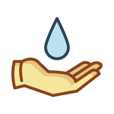 El ve açılan web simgesi, vektör çizim 