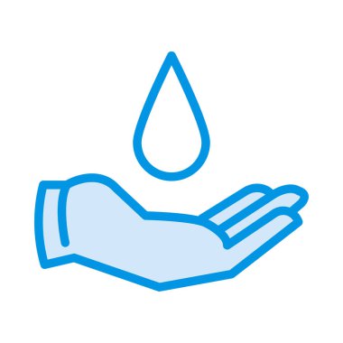 El ve açılan web simgesi, vektör çizim 