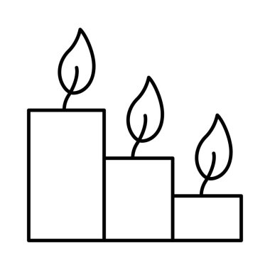 Mumlar web simgesi vektör illüstrasyonu 