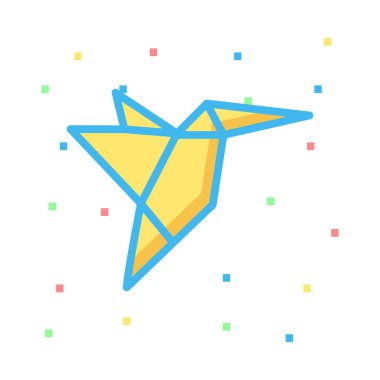 kuş ağı simgesi, vektör illüstrasyonu 