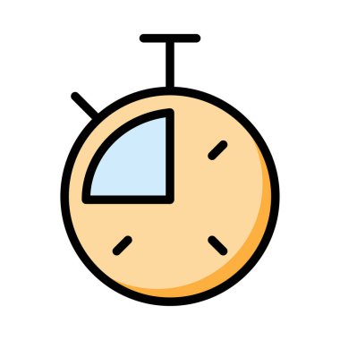 kronometre simgesi, vektör illüstrasyonu 