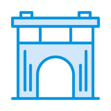 Kapı web simge vektör çizim 