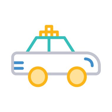 araba beyaz arka planda, vektör çizim 