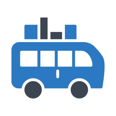 Beyaz arka plan üzerinde izole van