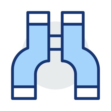 dürbün web simgesi, vektör çizim 