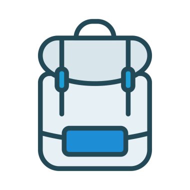 çanta web simgesi vektör illüstrasyonu  