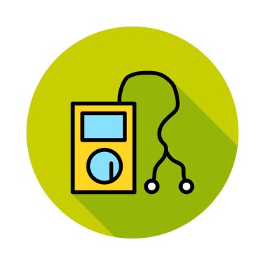 Player web simgesi, vektör çizim 