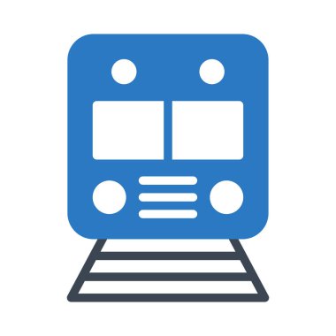 tren simgesi vektör illüstrasyonu 