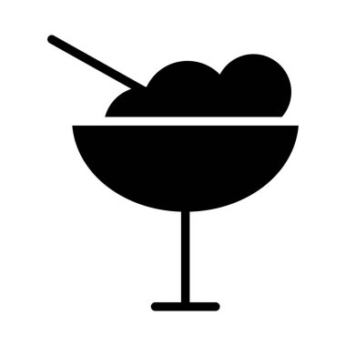 dondurma ikonu vektör illüstrasyonu