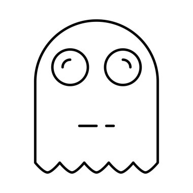 hayalet web simgesi, vektör çizim 