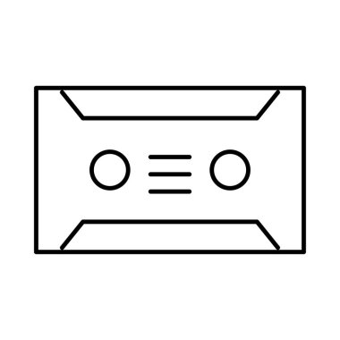 Kaset web simge vektör çizim  