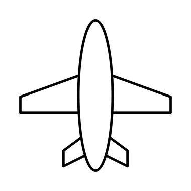  izole, uçak vektör çizim