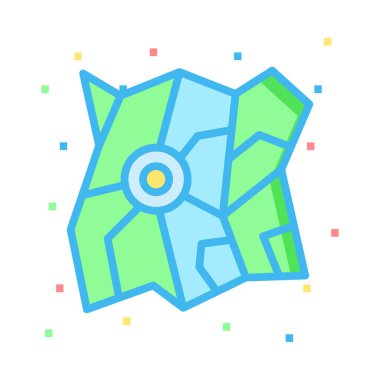 işaretleyici simgesi vektör illüstrasyonu 