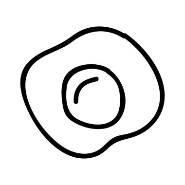 Yumurta simgesi vektör illüstrasyonu 