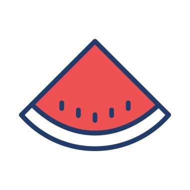 Karpuz simgesi vektör illüstrasyonu