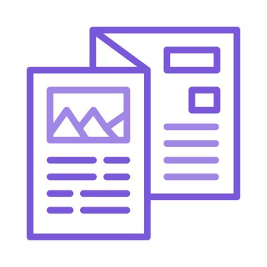 belge web simgesi, vektör illüstrasyonu 