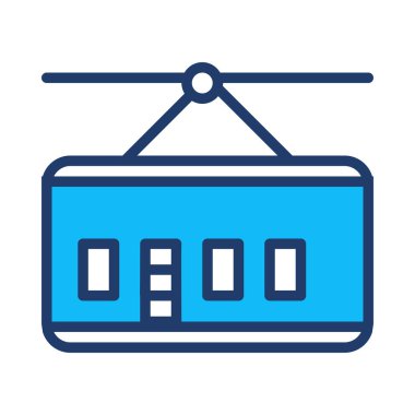 kablo yolu web simge vektör çizim 