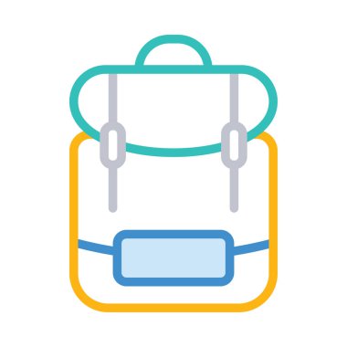 Web simgesi, vektör çizim sırt çantası 