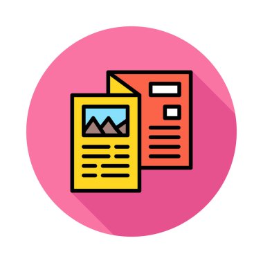 belge web simgesi, vektör illüstrasyonu 