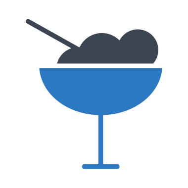 dondurma ikonu vektör illüstrasyonu