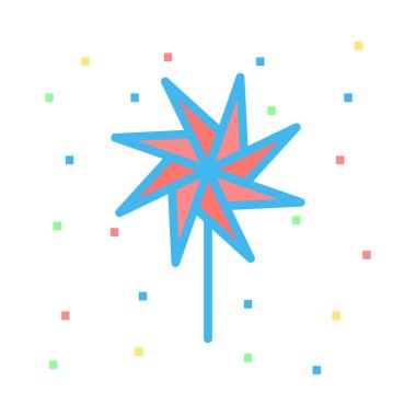 fırıldak web simge vektör çizim 