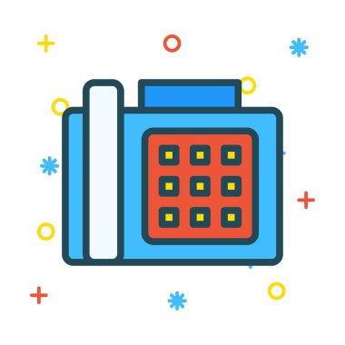 telefon web simgesi, vektör çizim 