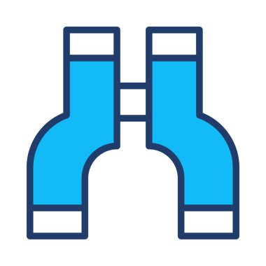 dürbün web simgesi, vektör çizim 