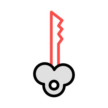 Anahtar simgesi vektör illüstrasyonu