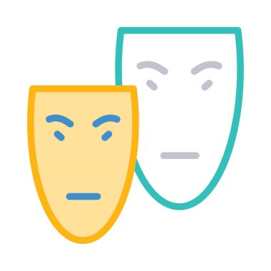 Maskeleri simge vektör çizim 