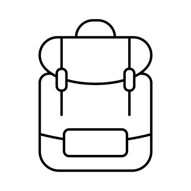 çanta web simgesi vektör illüstrasyonu  