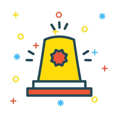 Alarm Ağı simgesi, vektör illüstrasyonu 