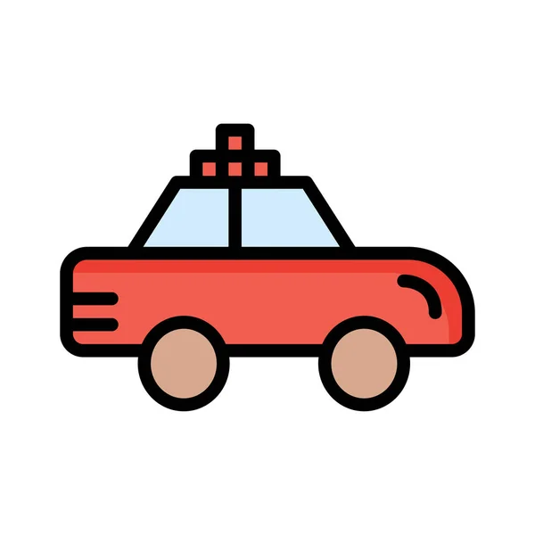 Coche Sobre Fondo Blanco Ilustración Vectorial — Vector de stock