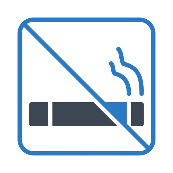 Fumar Icono Web Ilustración Vectorial — Vector de stock