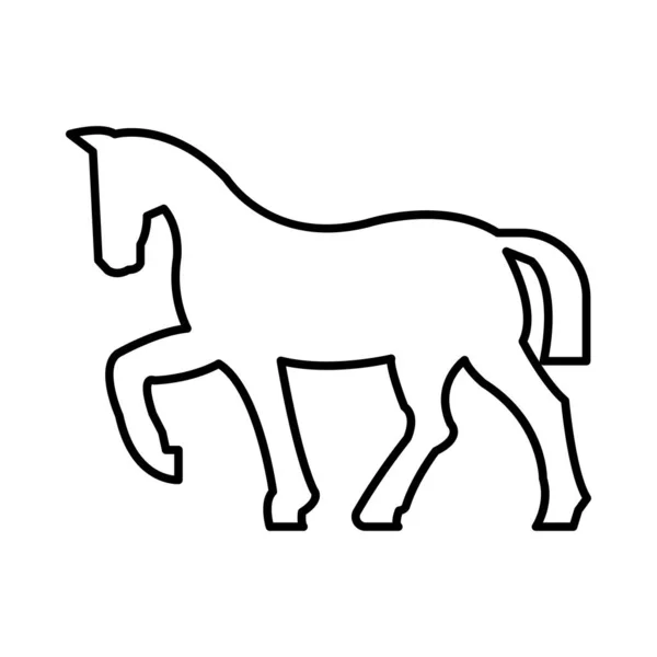 Иконка Лошади Векторная Иллюстрация — стоковый вектор