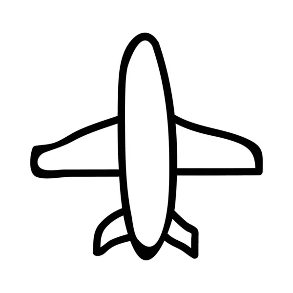 Літак Ізольований Векторні Ілюстрації — стоковий вектор