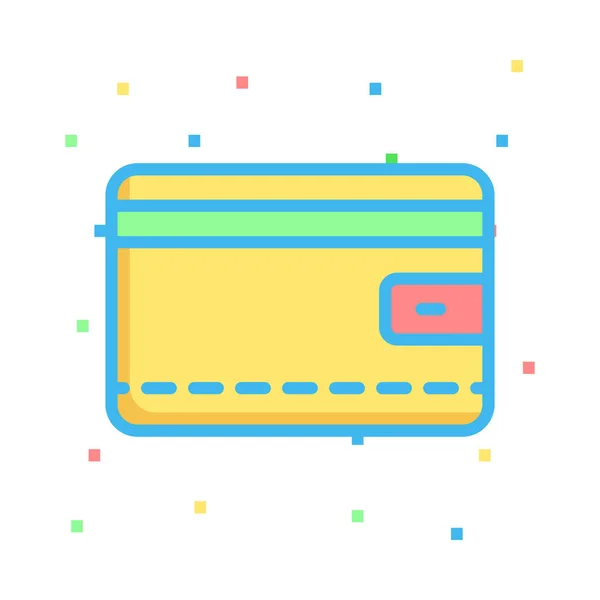 Wallet Web Icon Vector Illustration — Stock Vector